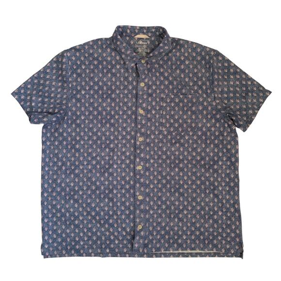 L.L. Bean Lot Of 3 Men's Size XL Reg Traditional Fit Hawaiian Short Sleeve Shirt - Picture 6 of 16